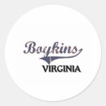 Obra clásica de Boykins Virginia City Etiqueta