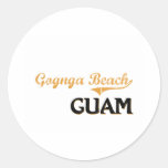 Obra clásica de Guam de la playa de Gognga Pegatina