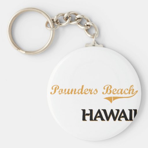 Obra clásica de Hawaii de la playa de los triturad Llavero