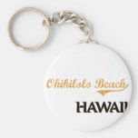 Obra clásica de Hawaii de la playa de Ohikilolo Llaveros Personalizados