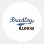 Obra clásica de la ciudad de Bradley Illinois Etiquetas