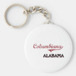 Obra clásica de la ciudad de Columbiana Alabama Llavero