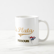 Obra clásica de la ciudad de La Plata Missouri Tazas De Café