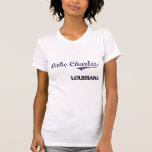 Obra clásica de la ciudad de Lake Charles Luisiana Camisetas