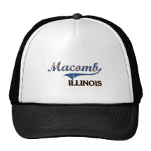 Obra clásica de la ciudad de Macomb Illinois Gorra