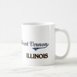 Obra clásica de la ciudad de Mount Vernon Illinois Tazas De Café