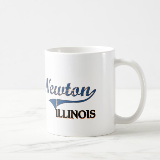 Obra clásica de la ciudad de Newton Illinois Tazas