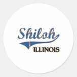 Obra clásica de la ciudad de Shiloh Illinois Pegatina