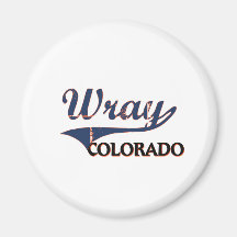 Obra clásica de la ciudad de Wray Colorado Iman De Nevera