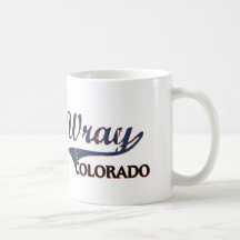 Obra clásica de la ciudad de Wray Colorado Taza De Café