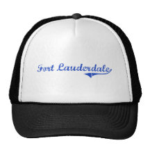 Obra clásica de la ciudad del Fort Lauderdale Gorras De Camionero