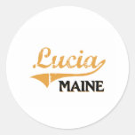 Obra clásica de Lucía Maine Etiquetas Redondas