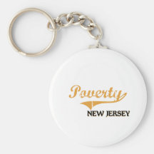 Obra clásica de New Jersey de la pobreza Llaveros