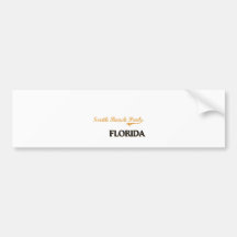 Obra clásica del sur de la Florida del parque de l Etiqueta De Parachoque
