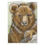 Observación de Cub de oso grizzly Tarjetón
