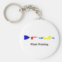 Observación de la ballena llaveros personalizados
