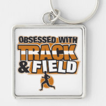 Obsesionado con atletismo llaveros