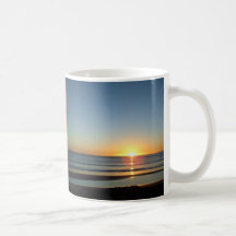 Océano salida del sol Tairua playa julio de 2010 Taza De Café