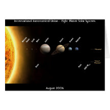 Ocho planetas y nueva Sistema Solar, Tarjeta