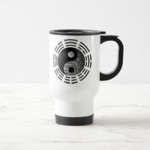 Ocho Trigrams Yin Yang Grabar en relieve-Como drag Tazas