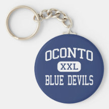 Oconto - diablos azules - alto - Oconto Wisconsin Llavero