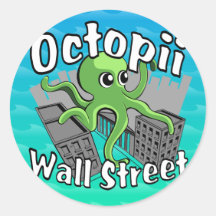 ¡Octopii Wall Street - ocupe Wall Street! Etiqueta