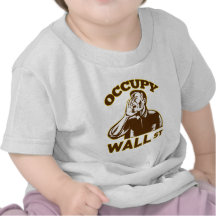Ocupe al trabajador de Wall Street América retro Camisetas