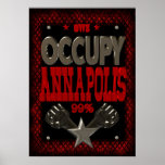 Ocupe el poster fuerte de la protesta 99 de Annapo