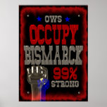 Ocupe el poster fuerte de la protesta 99 de Bismar