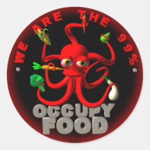Ocupe la comida que somos los 99 pegatina