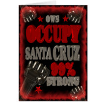 Ocupe los artículos de Santa Cruz Felicitación