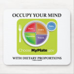 Ocupe su mente con las proporciones dietéticas MyP Alfombrilla De Ratones
