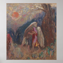 Odilon Redon - Jacob y el ángel Poster