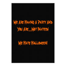 Odio la invitación de Halloween