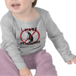 Odio pingüinos camiseta