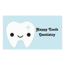 Odontología, dientes, tarjeta de visita, linda, di