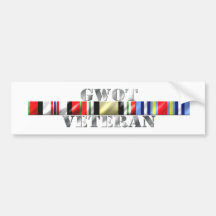 OEF OIF GWOTE ETIQUETA DE PARACHOQUE