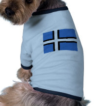 Oferta alternativa estonia, bandera de Estonia Camisa De Perro
