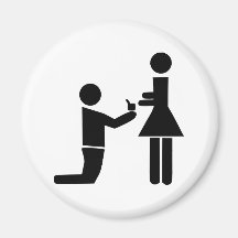 Oferta del boda iman de frigorífico