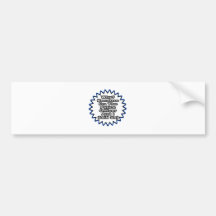 Oficial de policía… porque dije tan pegatina de parachoque