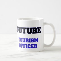Oficial futuro del turismo tazas de café