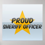 Oficial orgulloso del sheriff poster