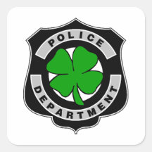 Oficiales de policía irlandeses colcomania cuadrada