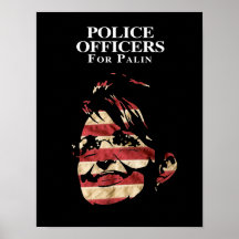 OFICIALES DE POLICÍA PARA PALIN POSTER
