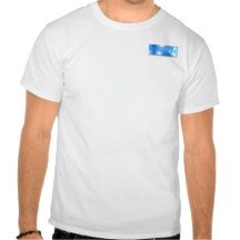 Oficina azul abstracta moderna camiseta