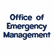 Oficina de la gestión de emergencia camiseta polo bordada