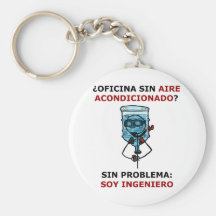 ¿oficina sin aire acondicionado? llaveros personalizados