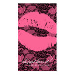 ¡Oh apenas beso 311 él! Rosa del cordón en rosa Tarjetas Personales
