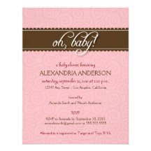 ¡Oh, bebé! Invitación de la fiesta de bienvenida a
