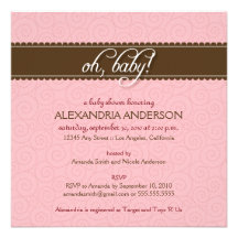 ¡Oh, bebé! Invitación de la fiesta de bienvenida a